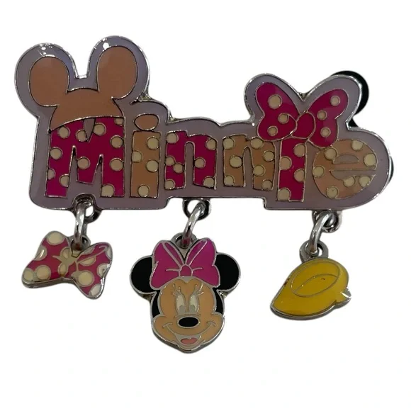Disney Pins Set of 4 Minnie Girl, Minnie Ballerina, Minnie Name Dangle 2005 - Picture 3 of 8